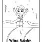 Wilma Rudolph Printable Coloring Pages Wilma Rudolph Coloring Page Printable Pages Runner Autobiography Yolanda