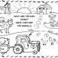 Farm Scene Coloring Pages Coloring Pages Farming Scenes Home Etmapkoec Farm Scene Cow Baby Chick Page