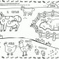 Farm Scene Coloring Pages Coloring Pages Farming Scenes Home Etmapkoec Farm Scene Cow Baby Chick Page