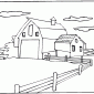Farm Scene Coloring Pages Coloring Pages Farming Scenes Home Etmapkoec Farm Scene Cow Baby Chick Page