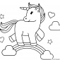Printable Unicorn Coloring Pages Printable Unicorn Coloring Pages Ideas For Kids And Rainbow Free Colouring Baby