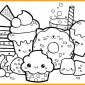 Coloring Pages That Are Cute Cute Food Coloring Pages Free That Are Baby Animal Kawaii Girl Tures Colour